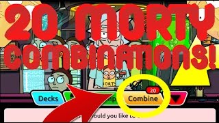 Pocket Mortys  20 Combinations Amazing New High Level Mortys  Using New Mortys [upl. by Lalage]