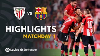 Highlights Athletic Club vs FC Barcelona 10 [upl. by Pascia]