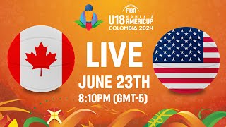 FINAL Canada v USA  Full Basketball Game  FIBA U18 Womens AmeriCup 2024 [upl. by Aryamo]