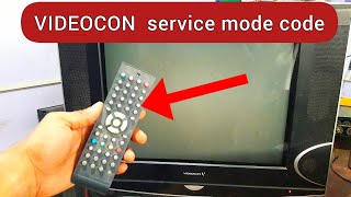 videocon crt tv service mode code [upl. by Alexio200]