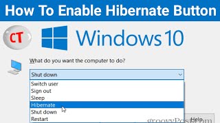 How To Enable The Missing Hibernate Button On Windows 8 81 10 amp 11 [upl. by Aslam]