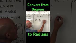 How to Convert an Angle from Degrees to Radians [upl. by Mccall]