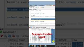 Aggregate Function  Avg [upl. by Petras]