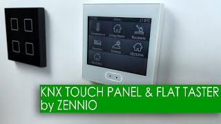 KNX Z35 touch panel amp Flat taster by Zennio  SMART HOME SYSTEMS [upl. by Arocet271]