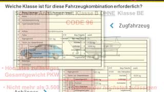 Führerschein Anhänger mit B Lenkberechtigung BE [upl. by Anwahs]