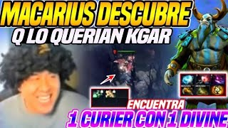 1 DIVINE ESCONDIDA😱MACARIUS DESCRUBRE QUE QUERIAN KGARLO🤣SE ENCUENTRA 1 CURIER CON 1 DIVINE😂DOTA2 [upl. by Vaenfila]