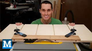 How to Make an Edge Jointing Sled for the Table Saw [upl. by Jori]