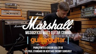 Marshall MG30CFX  Combo Amp amp Gibson Les Paul Standard [upl. by Lilybelle]