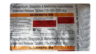 GLUCRETA SMDapagliflozin 10mgSitagliptin 100mgampMetformin 1000mg Uses In Bengali [upl. by Airyt826]