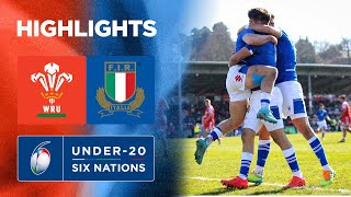 Garbisi Steers Italy To Win Over Wales  Match Highlights  Six Nations U20s [upl. by Columbyne188]