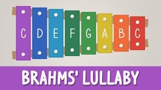 How to play Brahms Lullaby on a Xylophone  Easy Songs  Tutorial [upl. by Hedwig]