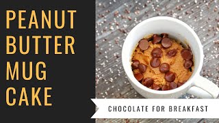 VEGAN PEANUT BUTTER MUG CAKE  easy vegan breakfast  simple vegan recipes [upl. by Alejandro]