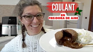 COULANT en FREIDORA DE AIRE Postres Navideños FÁCILES y RÁPIDOS [upl. by Yetta]