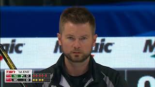 McEwen WC vs Jacobs NO  2018 Tim Hortons Brier  Draw 17 [upl. by Dao]