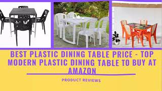 Best Plastic Dining Table Price  Top Modern Plastic Dining Table To Buy At Amazon [upl. by Bardo945]