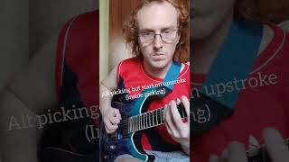 Alt picking Start With Upstroke amp Start on a Downstroke [upl. by Maze794]