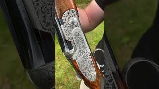 Beretta EELL just wow 🤩 reels views luxury engraving work wow wood italy [upl. by Esiahc307]