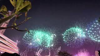 Fireworks Show New Year 2024 IconSiam Bangkok 2 [upl. by Keviv]