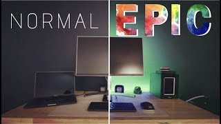 How To Setup Led Strip Lights on Desk [upl. by Iadam]