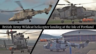 4K British Army Wildcat helicopter lands just metres away [upl. by Eneroc116]