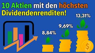 10 Aktien mit den höchsten Dividendenrenditen  Hohe Dividendenausschüttungen bei diesen 10 Aktien [upl. by Aufa316]