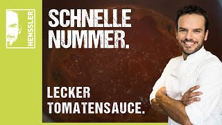 Schnelles TomatensauceRezept von Steffen Henssler [upl. by Lister]