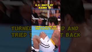 Pacquiao vs Barrera 1 Round 3 The revenge of K O in 1st Rd shorts [upl. by Elmajian]