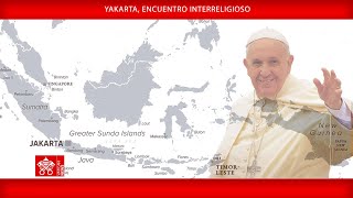 Yakarta Encuentro interreligioso 5 de septiembre de 2024 Papa Francisco [upl. by Haberman]