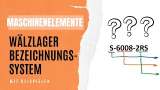 Wälzlager Bezeichnung  Wie funktionierts  Maschinenelemente [upl. by Yahsram]