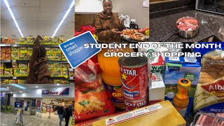 Monthly grocery shopping on a student budget  cooking with me  South African YouTuber [upl. by Oates]