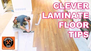 Laminate Floor Installation for Beginners  9 Clever Tips [upl. by Tekcirc]