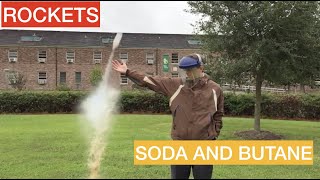 DIY Rocket with Soda and Butane [upl. by Berey321]