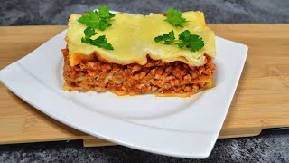 Lasagne z mięsem mielonym  Jak zrobić  Smakowite Dania [upl. by Krenek]