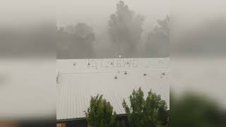 The sky is attacking Australia A terrible hail storm has hit Canberra [upl. by Kiyoshi]