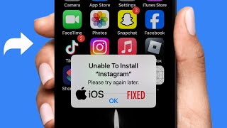 Unable to install app please try again later  Unable to install apps on iPhone iOS 2024 [upl. by Ytsrik]