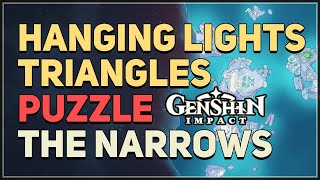 The Narrows Hanging Lights Triangles Puzzle Genshin Impact [upl. by Rubie102]