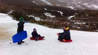 Old Sledging Video At Glenshee Ski Centre January 2016 [upl. by Ejroj]