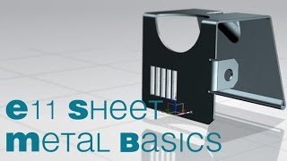 E11 Siemens NX 85 Sheet Metal 1 Tutorial [upl. by Dotson960]