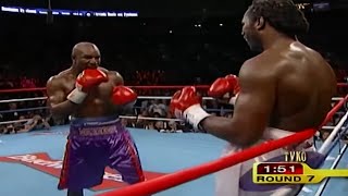 Evander Holyfield vs Lennox Lewis II  1999 highlights [upl. by Cohette]