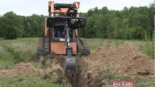 EDGE Mini Backhoe with Swing Dumps Material to the Side For Less Machine Moving [upl. by Danforth121]