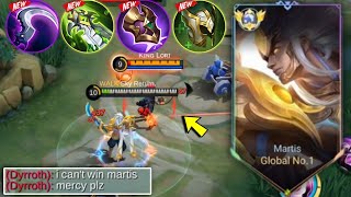 TOP GLOBAL MARTIS PERFECT amp SUPER AGGRESSIVE GAMEPLAY🔥  BEST BUILD 2024  MLBB [upl. by Ritz71]