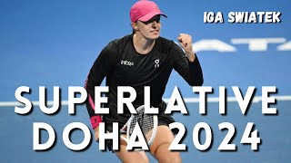 Iga Swiatek  Super Points in Doha 2024  All Winners HD [upl. by Yenots180]