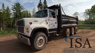 1308  1993 Ford L8000 TriAxle Dump Truck Will Be Sold At Auction [upl. by Aikel]