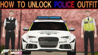 Forza Horizon 4  How To Unlock Police Outfit [upl. by Arammahs]