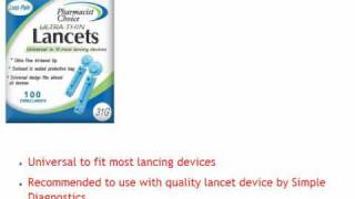 Pharmacist Choice 31G Twist Top Blood Lancets [upl. by Eduard]