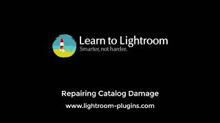 Repairing a Damaged Lightroom Catalog [upl. by Aylsworth]