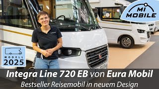 Beliebtes Wohnmobil in neuem Look  Eura Mobil Integra Line 720 EB  Integrierter mit Einzelbetten [upl. by Yonah]