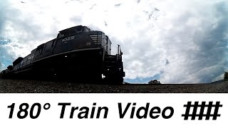 Interactive 360 under a freight train  full length [upl. by Irollam]