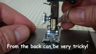 Easy needle threading tip for sewing machines and overlockers [upl. by Odlanier]