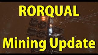 Rorqual Mining Update  Excavator Drone Yield and Safety  EVE Online [upl. by Fleischer]